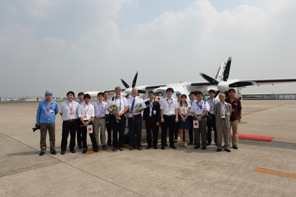Group photo at the Nagoya Airport